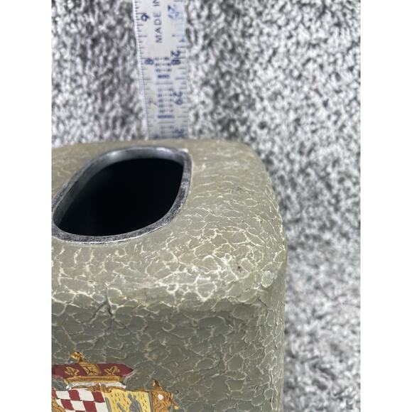 Palm Tree Tissue Box Cover Hand Painted Bathroom Home Decoration - Picture 5 of 7